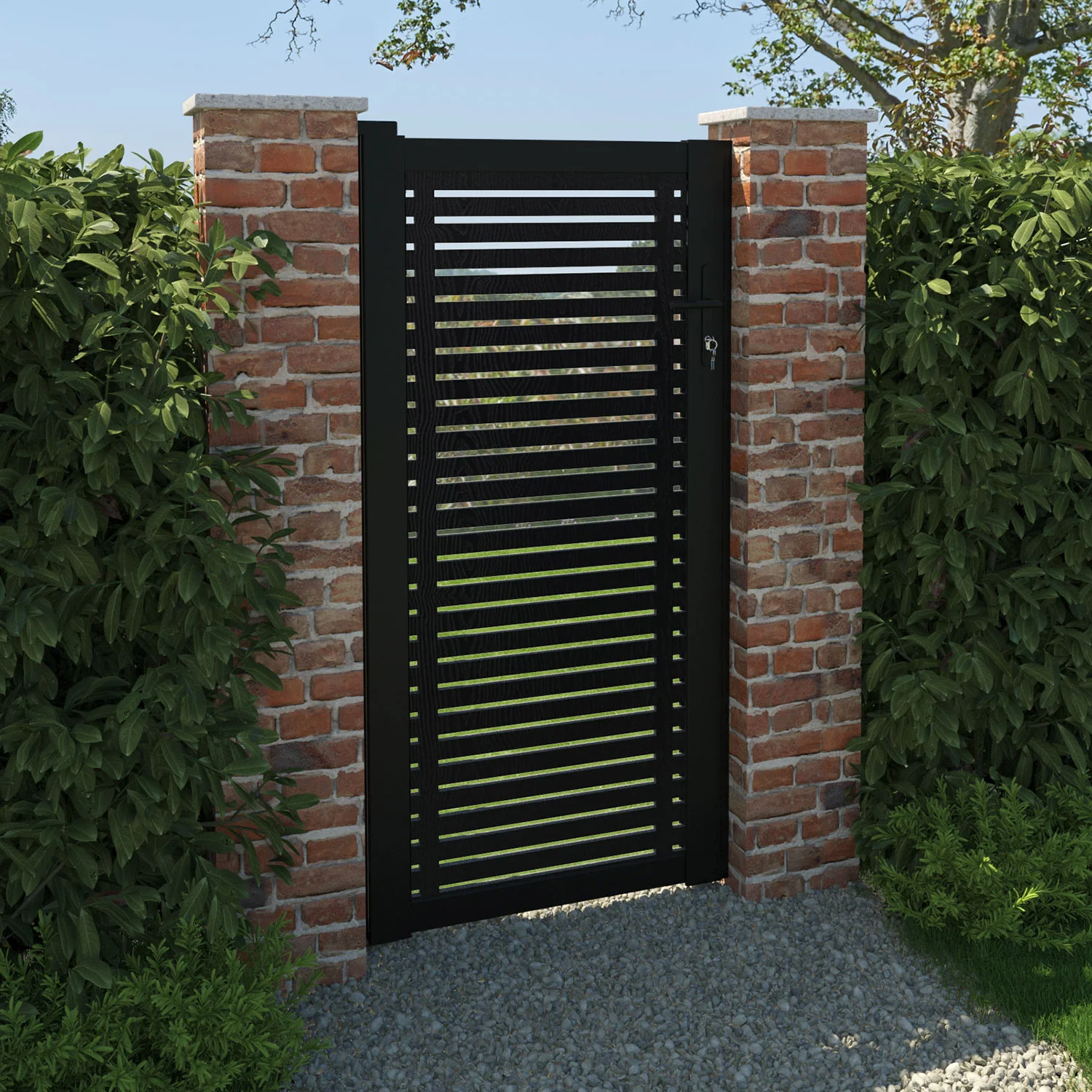 Panel Tek Kanat Bahçe Kapısı